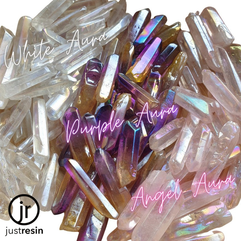 ANGEL AURA QUARTZ Crystal resin pearl lilac outlet mini art