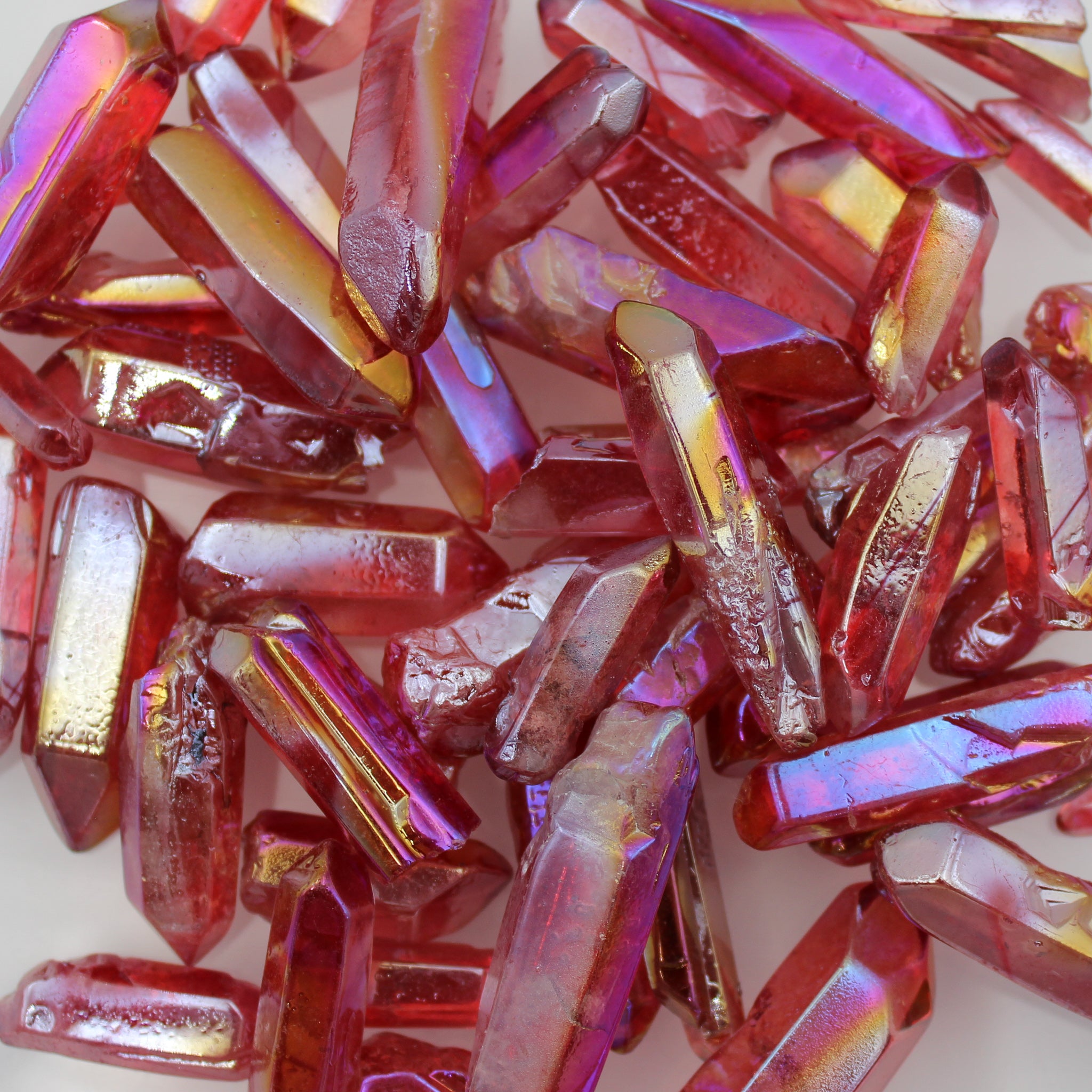 Red sales aura quartz