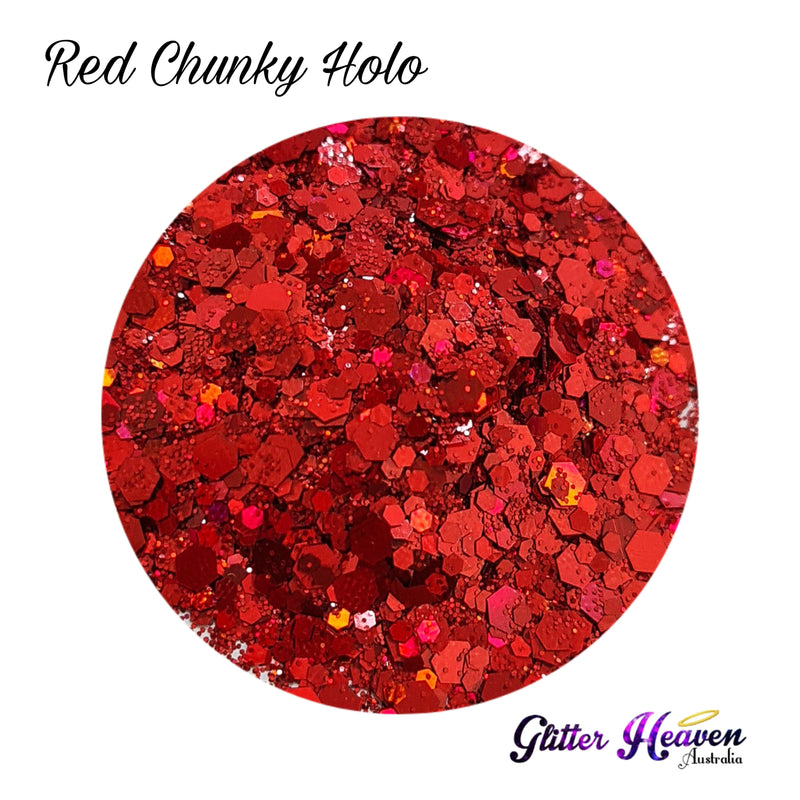 Red Chunky Holo Glitter - GH