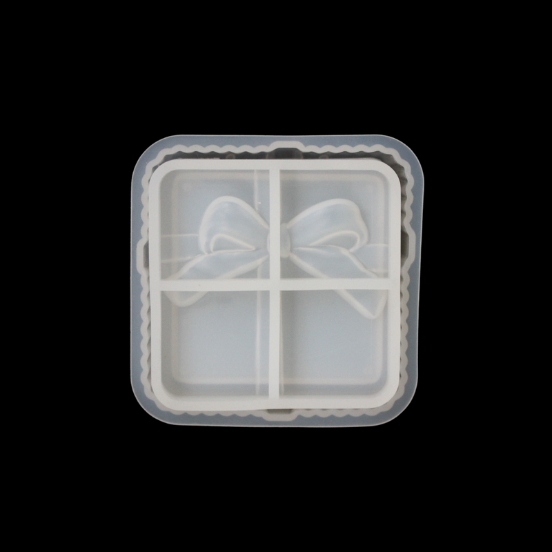 Square Bow Gift Box Silicone Mould